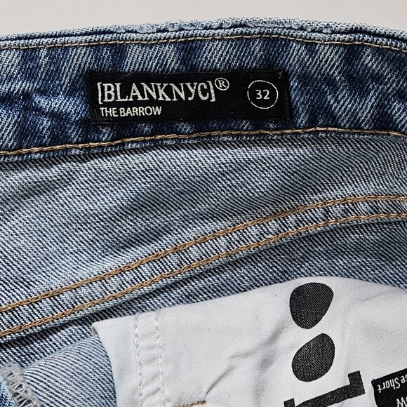 BLANKNYC Womens Short 32 Blue The Barrow High Rise Vintage Look Distressed Beach - Picture 3 of 15